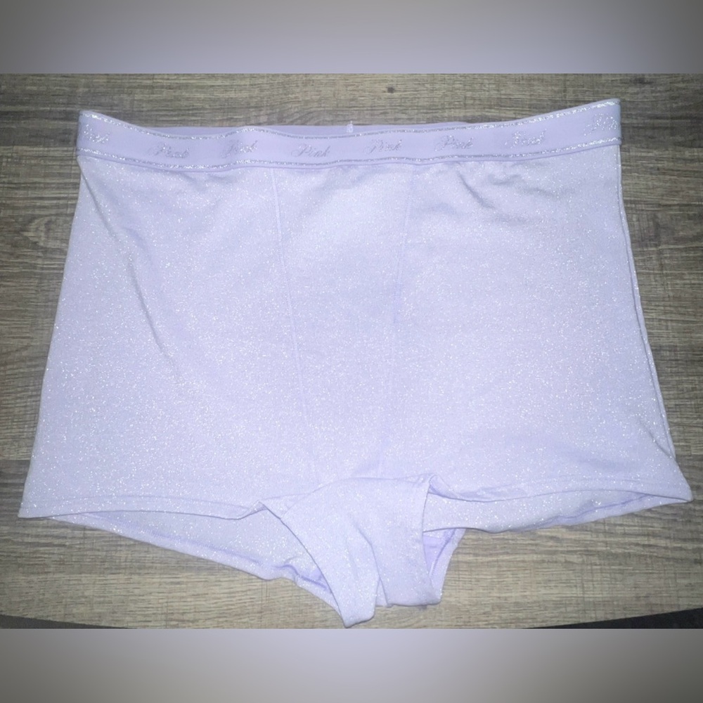 NWT Women’s Size XL VS Pink Boxer Brief Boyshort Light Purple Victoria Secret